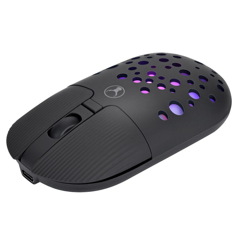 Bonelk Bluetooth/Wireless RGB 4D Mouse, 1200DPI, USB-C, M-270 Black