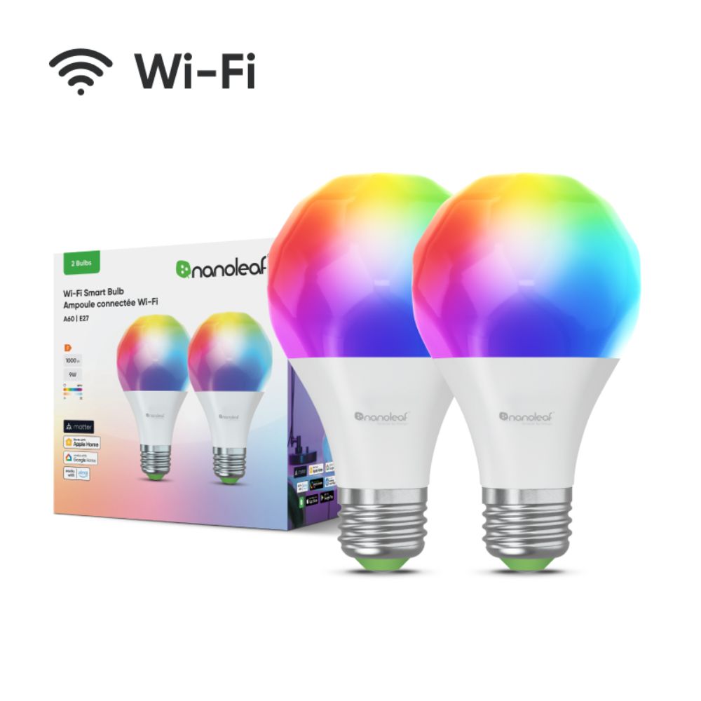 Nanoleaf Essentials Smart Bulb E27 (Wi-Fi) - 2 Pack – MacGear Australia