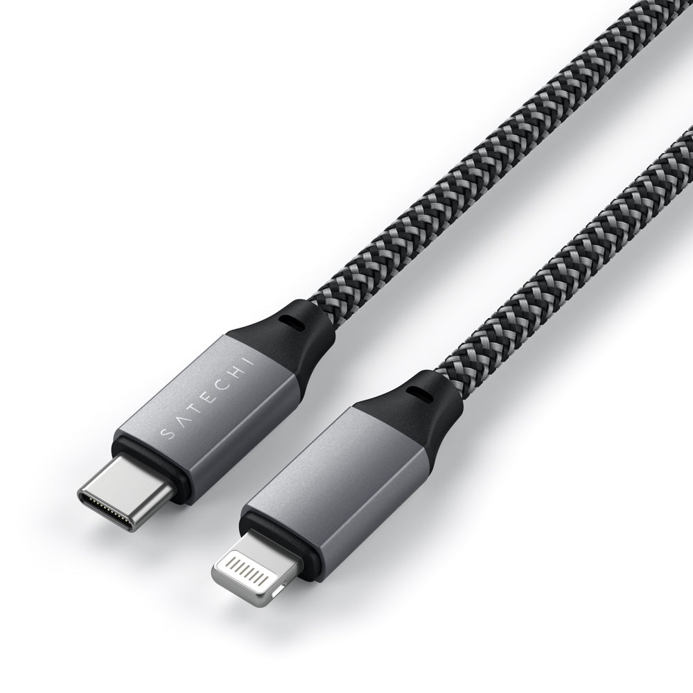 Satechi USB-C to Lightning Short Cable 25cm (Space Grey) – MacGear