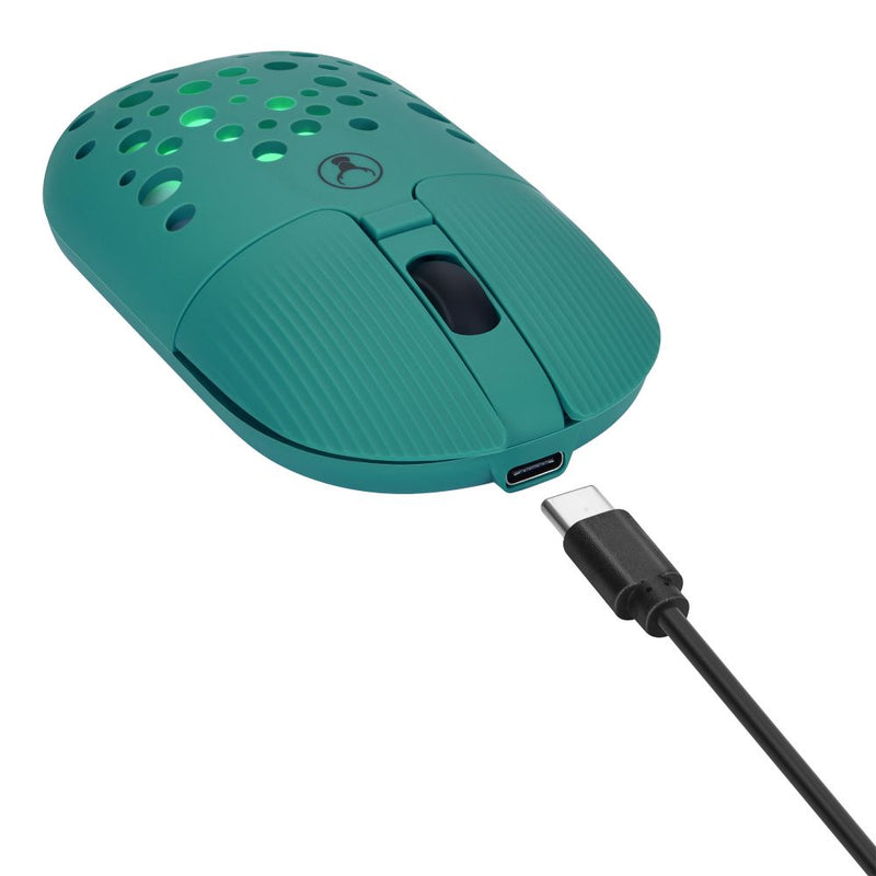 Bonelk Bluetooth/Wireless RGB 4D Mouse, 1200DPI, USB-C, M-270 Emerald