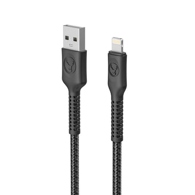 Bonelk Long-Life Easy Grip USB-A to Lightning Cable 1.2m Black