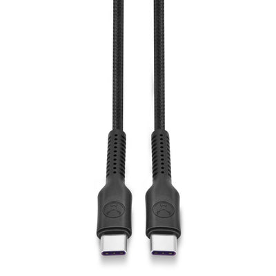 Bonelk Long-Life Easy Grip USB-C to USB-C Cable, 100W 1.2m Black