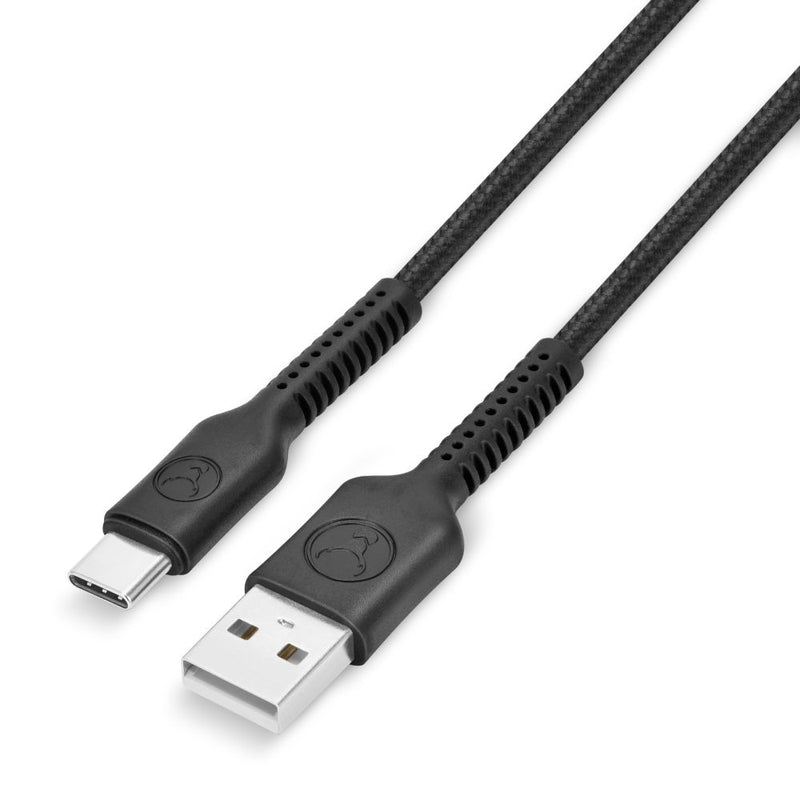 Bonelk Long-Life Easy Grip USB-A to USB-C Cable, 60W 1.2m Black