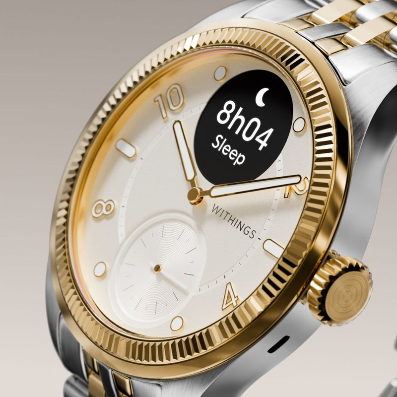 Withings ScanWatch Nova - Brilliant Edition Gold Silver