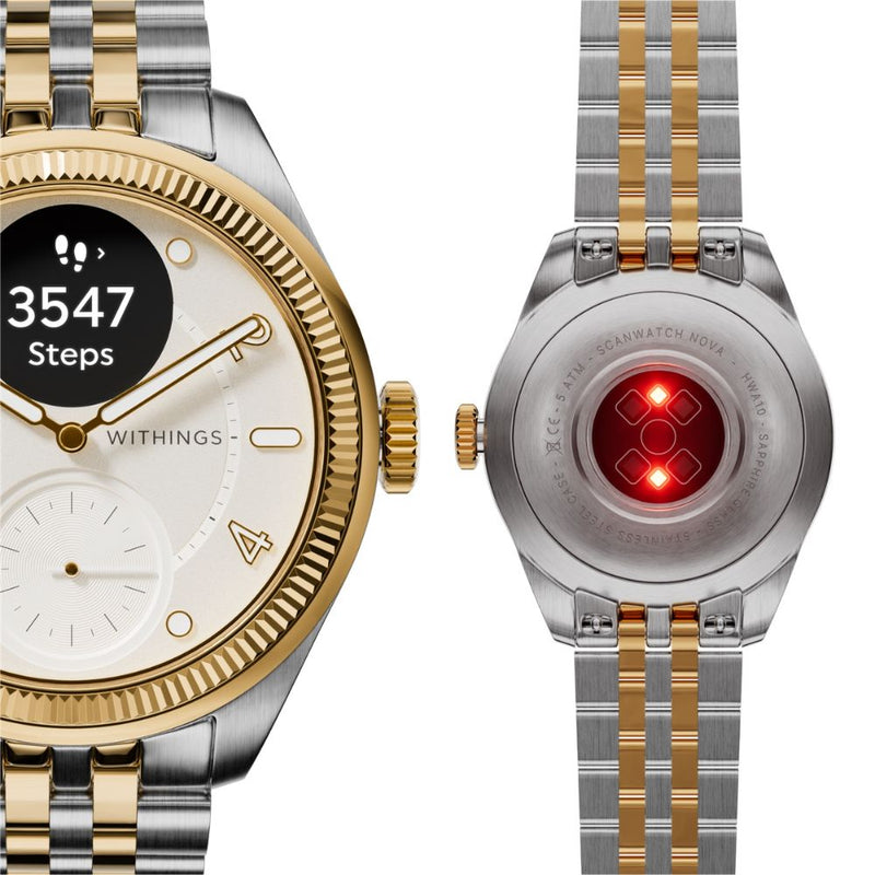 Withings ScanWatch Nova - Brilliant Edition Gold Silver