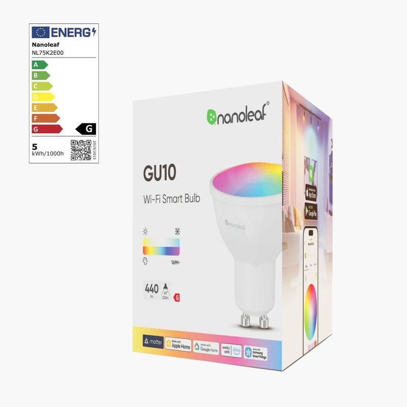 Nanoleaf Essentials Colour Smart LED Bulb GU10 (WiFi) – MacGear Australia