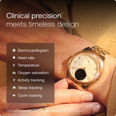 Withings ScanWatch Nova - Brilliant Edition Gold Silver