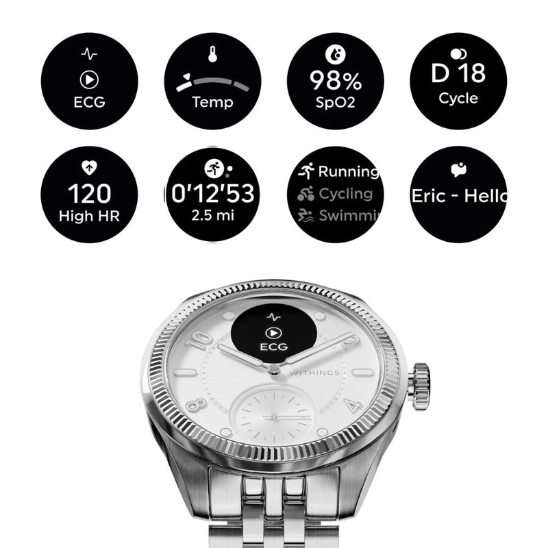 Withings ScanWatch Nova - Brilliant Edition Silver
