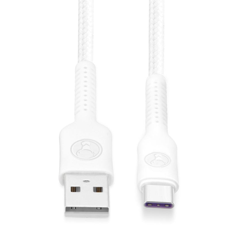 Bonelk Long-Life Easy Grip USB-A to USB-C Cable, 60W 2m (White)
