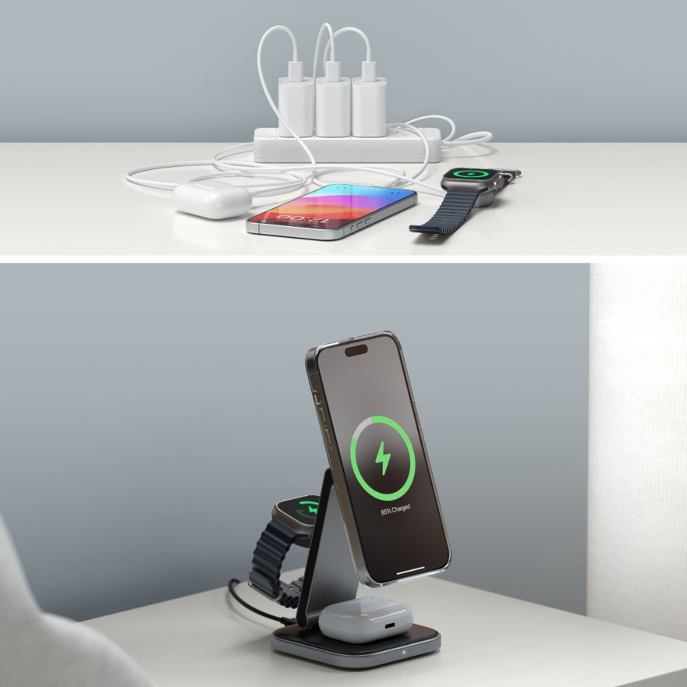 Wireless Charging Stand Ipad Charging Station Officeworks Satechi