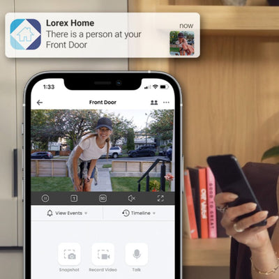 Lorex 2K Battery Video Doorbell (Black)