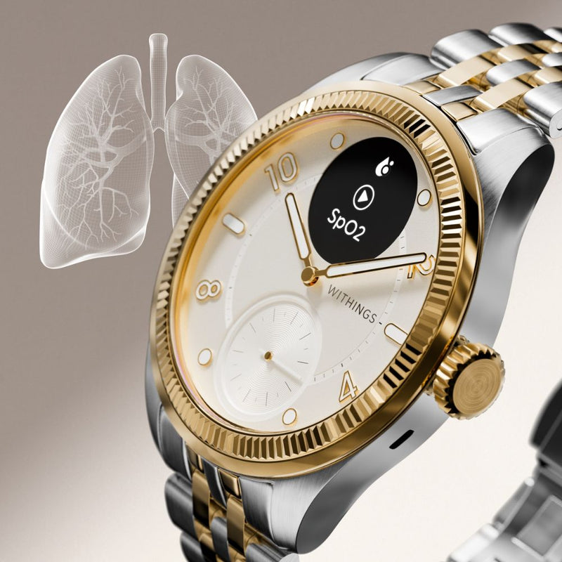 Withings ScanWatch Nova - Brilliant Edition Gold Silver