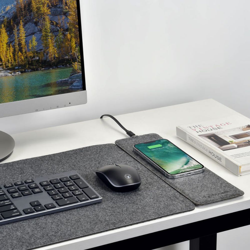 Bonelk Mouse Mat Qi Desktop (Grey)