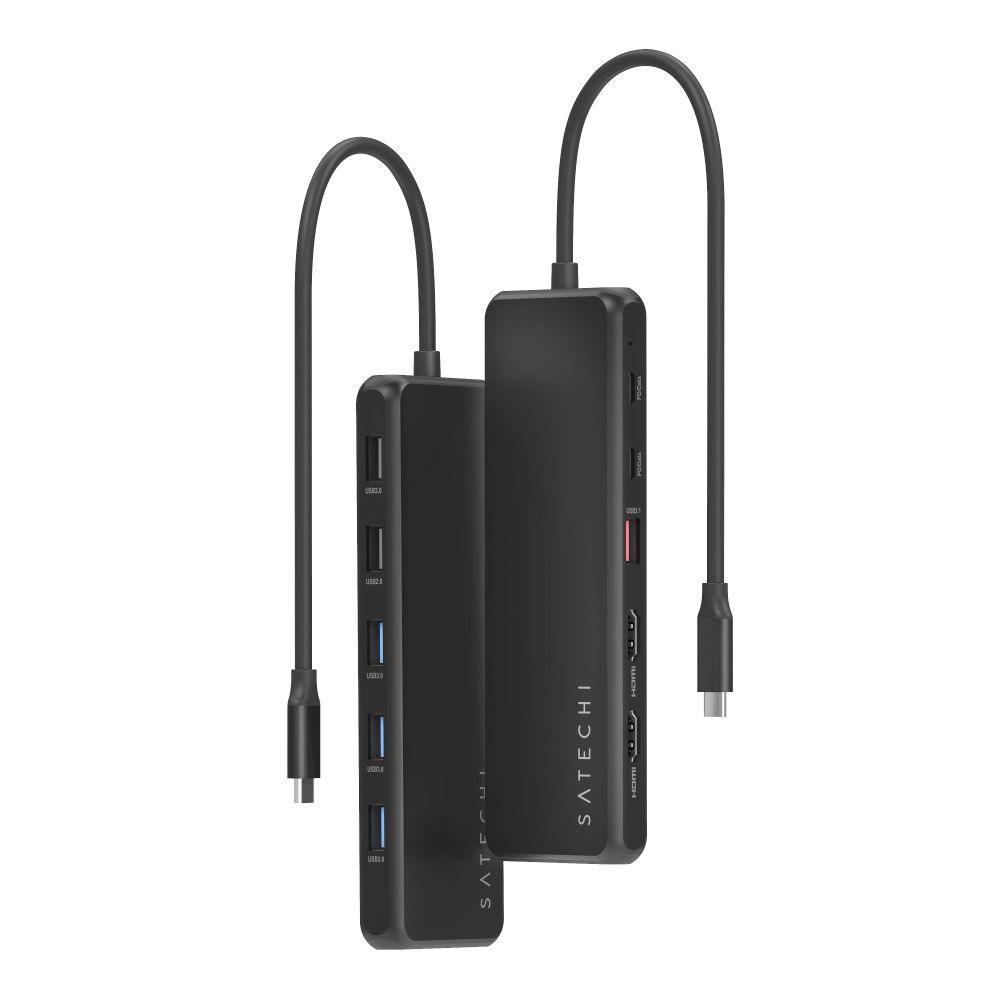 Satechi 13-in-1 USB-C Triple Display Multiport Adapter (Black