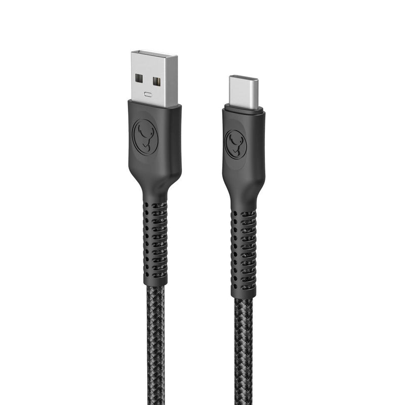 Bonelk Long-Life Easy Grip USB-A to USB-C Cable, 60W 1.2m Black