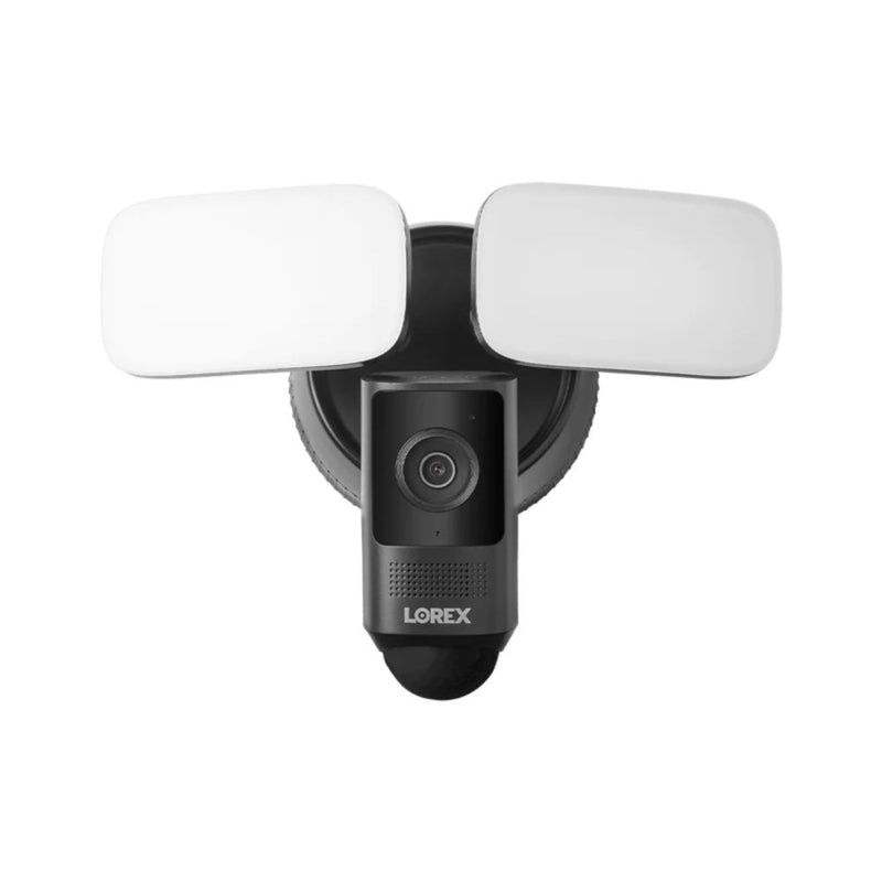Lorex 2K Wired Floodlight Security Camera Black