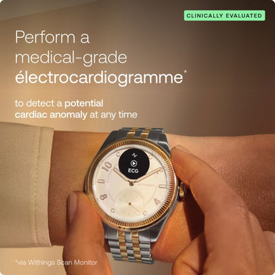 Withings ScanWatch Nova - Brilliant Edition Gold Silver
