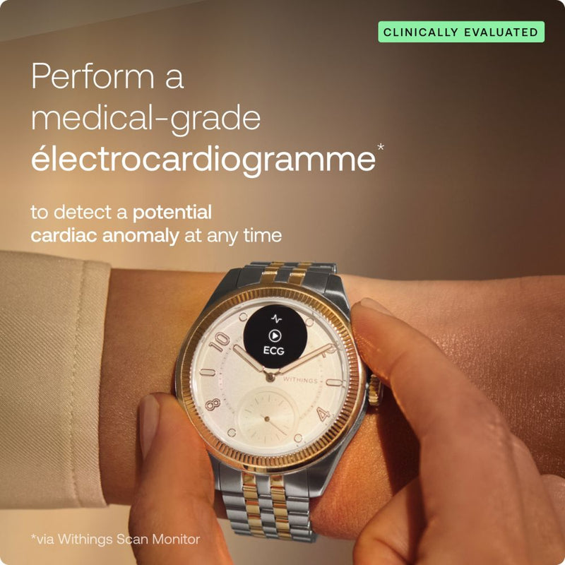 Withings ScanWatch Nova - Brilliant Edition Gold Silver