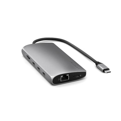 Satechi USB-C Multiport Adapter 8K with Ethernet V3 (Space Grey)