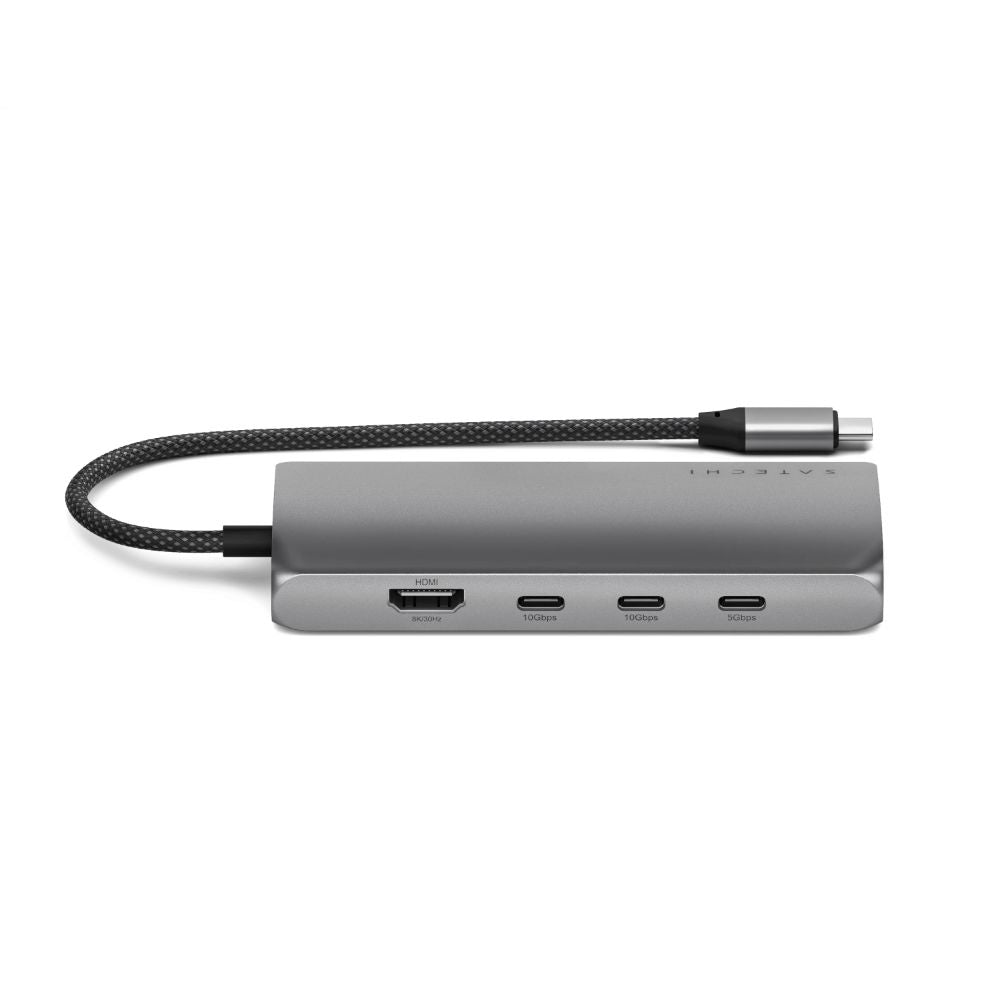 Satechi USB-C Multiport Adapter 8K with Ethernet V3 (Space Grey