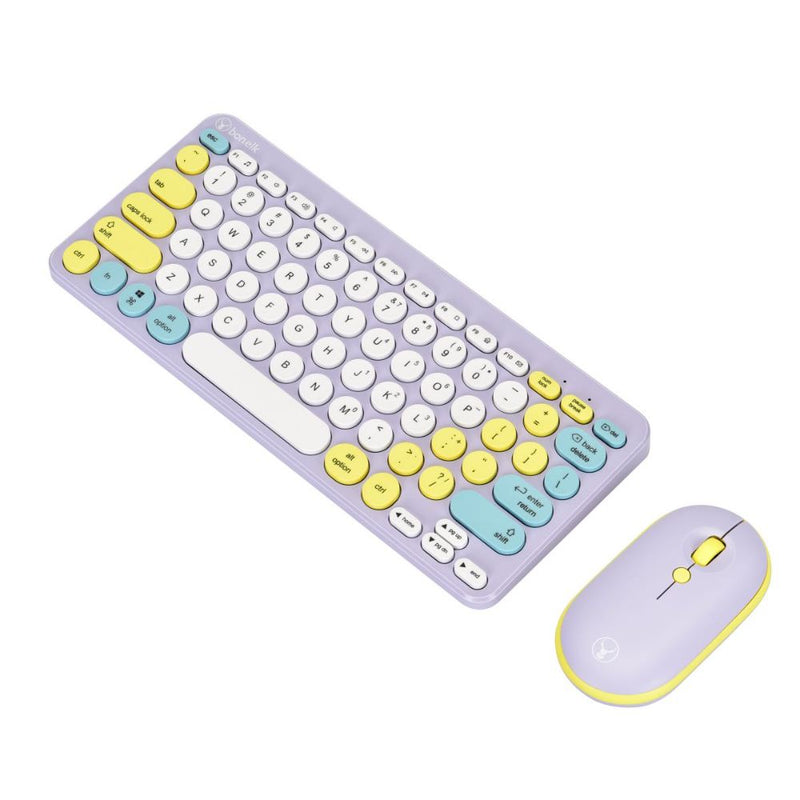 Bonelk KM-383 Wireless Keyboard and Mouse Combo Teal