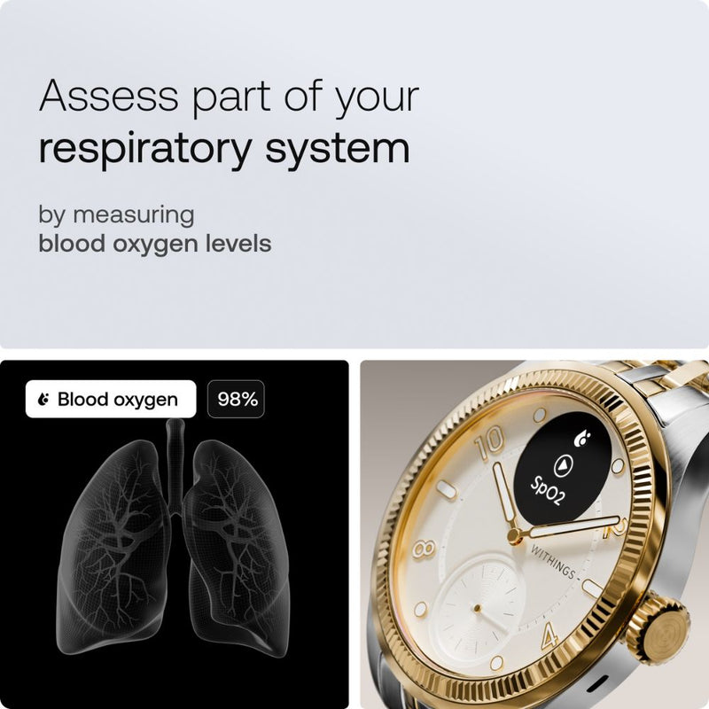 Withings ScanWatch Nova - Brilliant Edition Gold Silver