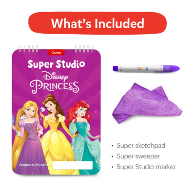 Osmo Super Studio Disney Princess Starter Kit for iPad for Ages 5-11 (Osmo Base included)