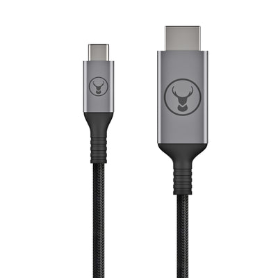 Bonelk USB-C to HDMI Long Life Cable (Black/Space Grey)