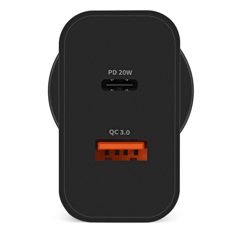 Bonelk AC Wall Charger (20W PD USB-C, 18W QC USB-A, 38W)