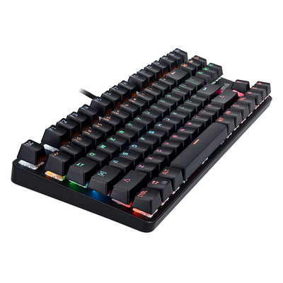 Bonelk Gaming Mechanical Compact Wired RGB LED Keyboard (Black)