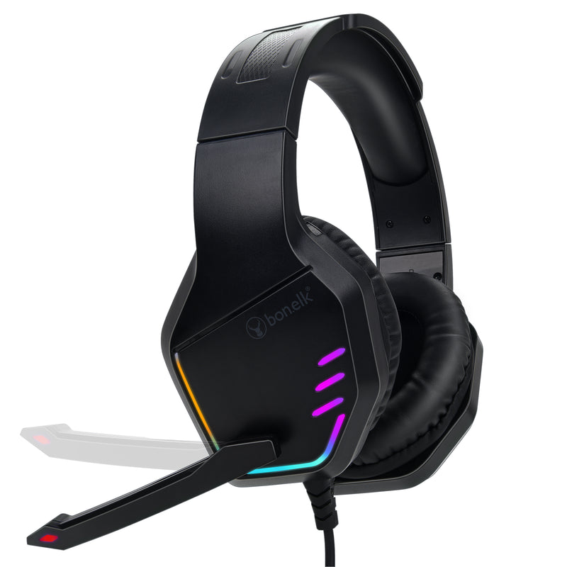 Bonelk GH-510 Gaming RGB Headphones 3.5mm (Black)