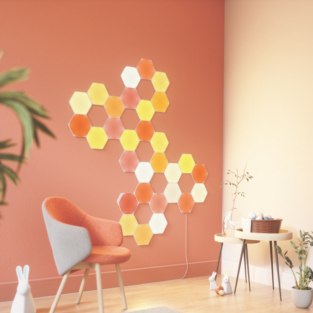 【良品】Nanoleaf Shapes Hexagons NL42 ヘキサゴン Shapes Hexagons Starter Kit (9 Panels) - NL42-0006HX-9PK | Nanoleaf