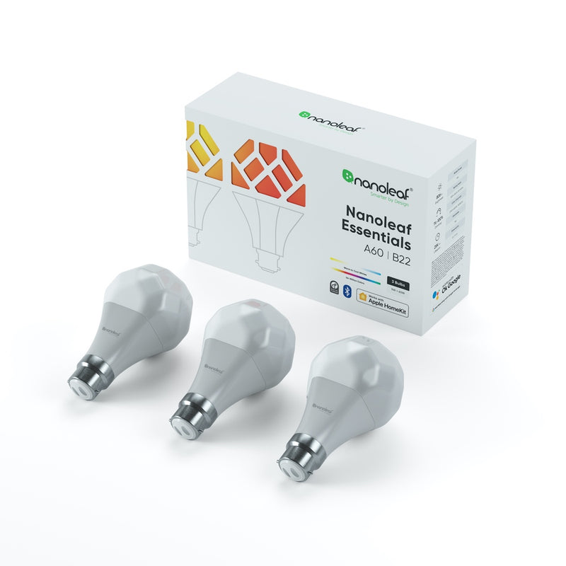 Nanoleaf Essentials Smart Bulb B22 (3 Pack)