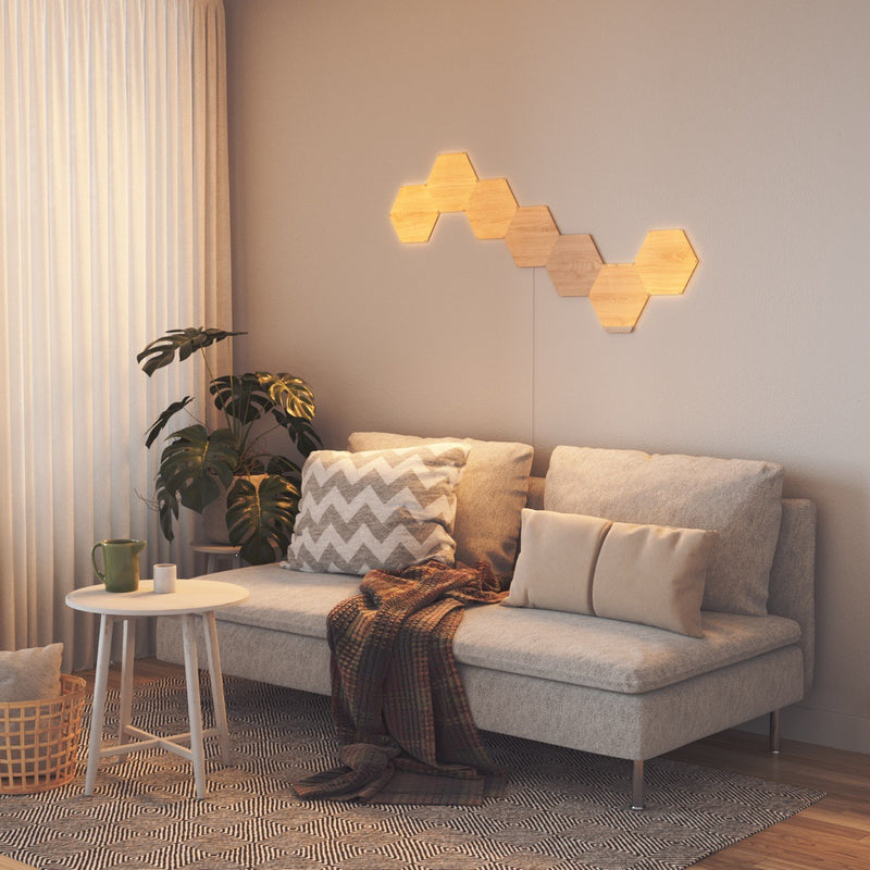 Nanoleaf Elements Wood Look Starter Kit  (7 Pack)