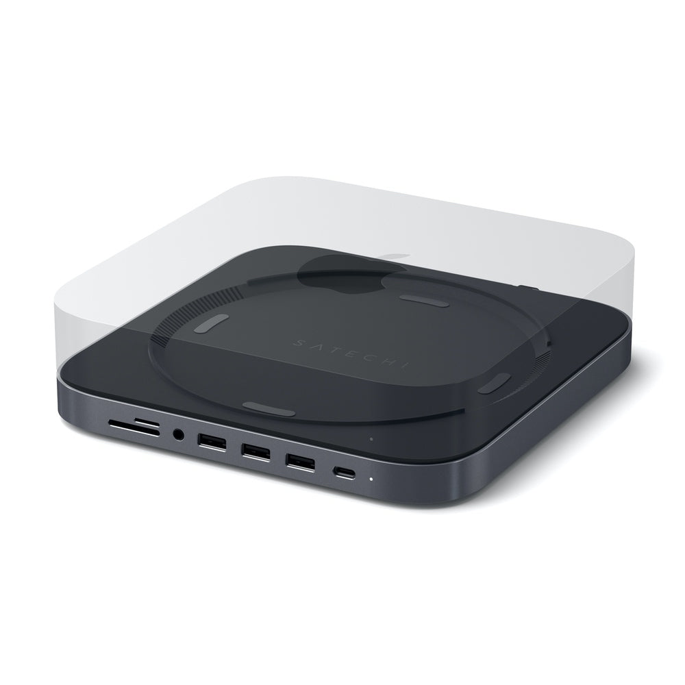 Macデスクトップ Mac mini M1, SATECHI STAND & HUB SATECHI Mac Mini Hub & Stand with SSD Enclosure for NVME