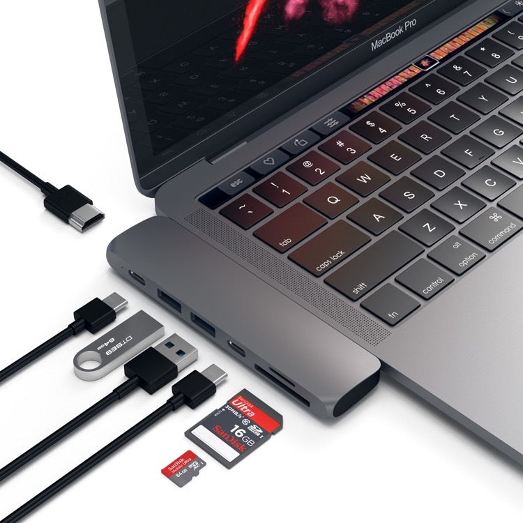 Satechi USB-C Pro Hub w/ 4K HDMI & Thunderbolt 3