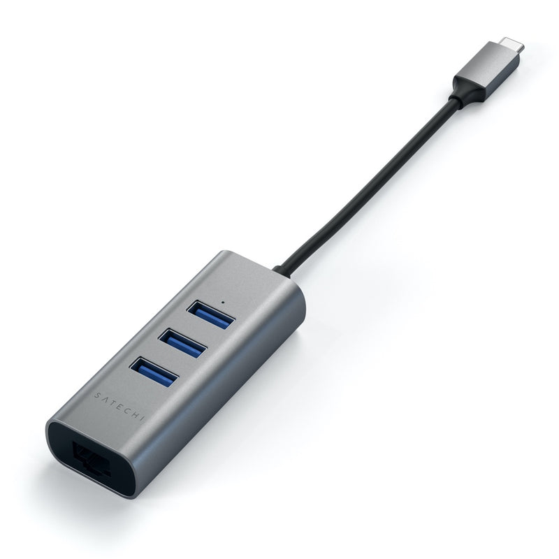 Satechi USB-C 2-in-1 USB 3. 3-Port Hub & Ethernet