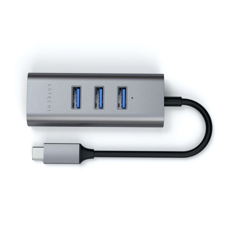 Satechi USB-C 2-in-1 USB 3. 3-Port Hub & Ethernet