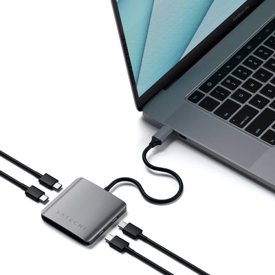 Satechi Aluminium 4 Port USB-C Hub (Space Grey)