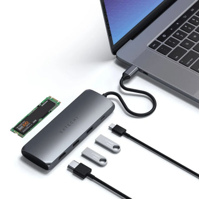 Satechi USB-C Hybrid Multiport Adapter with SSD Enclosure