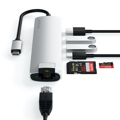 Satechi USB-C Slim Multiport with Ethernet Adapter (V3)