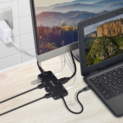 Bonelk Long-Life USB-C to 8-in-1 Multiport Hub Black