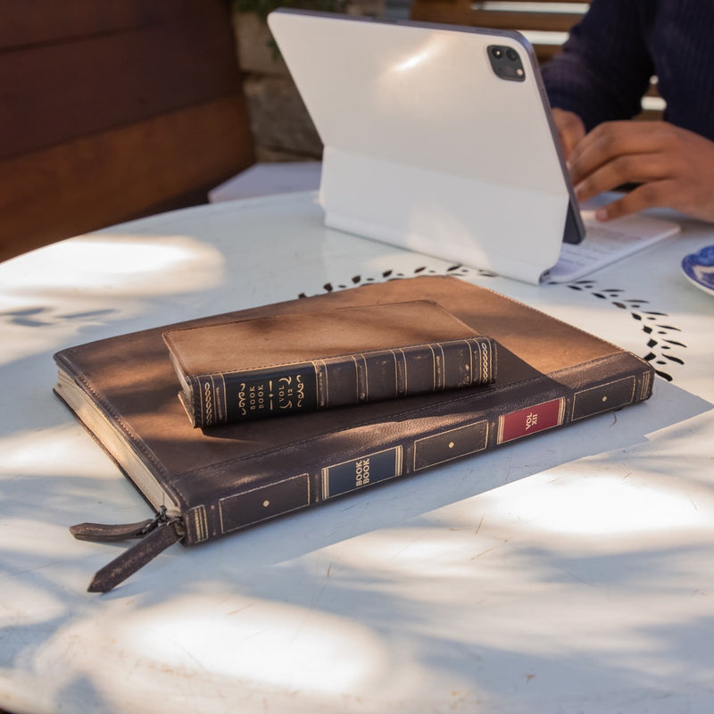 Twelve South BookBook Cover for 12.9" iPad Pro + Keyboard (Cream Lining)