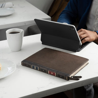 Twelve South BookBook Cover for 12.9" iPad Pro + Keyboard (Cream Lining)