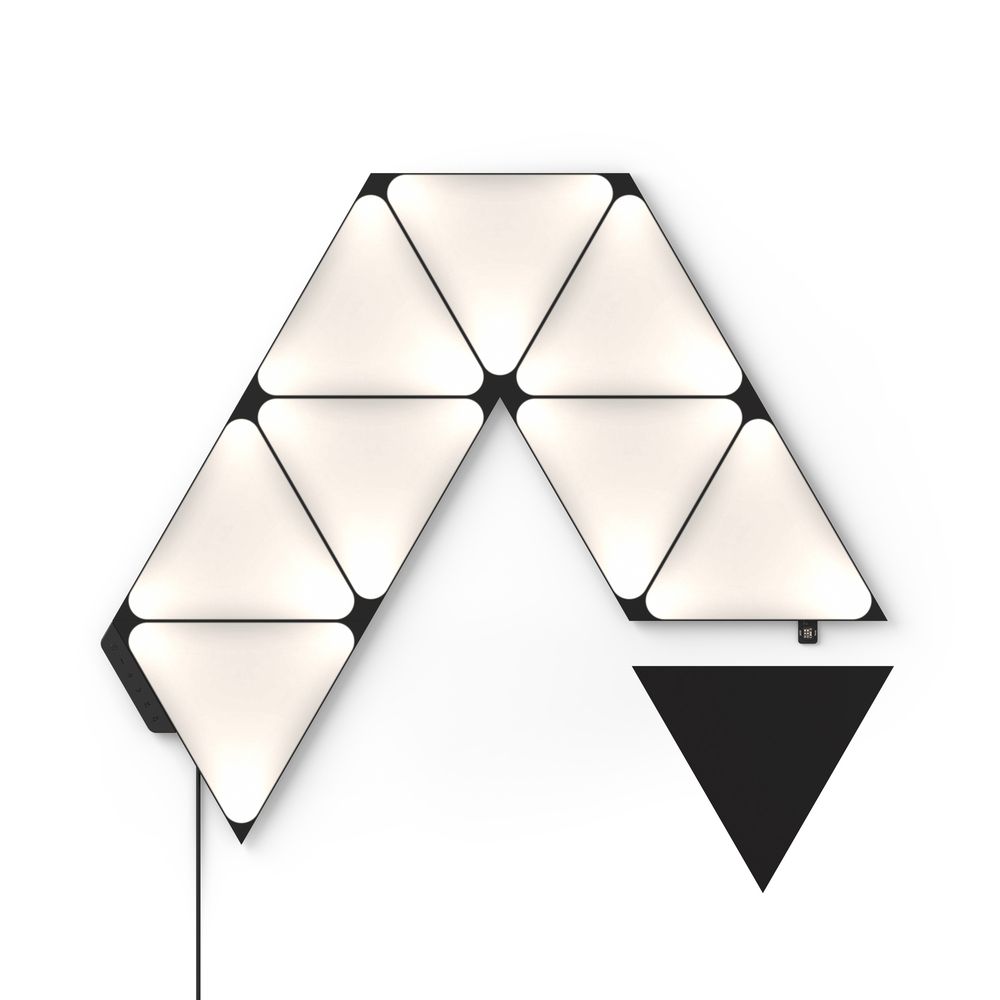 Nanoleaf Shapes - Ultra Black Triangles Starter Kit (9 Panels
