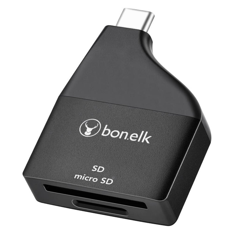 Bonelk USB-C to MicroSD/SD Adapter - (Black)