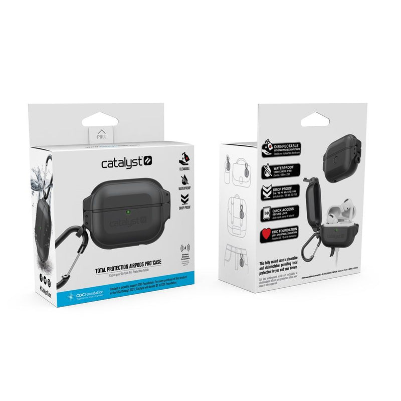 Catalyst Total Protection Case for AirPods Pro (Gen 1 & 2) Black