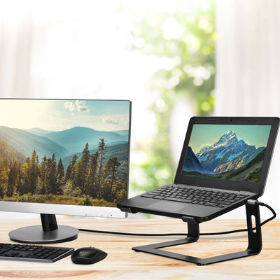 Bonelk Elevate Stance Aluminium Riser Laptop Stand Black
