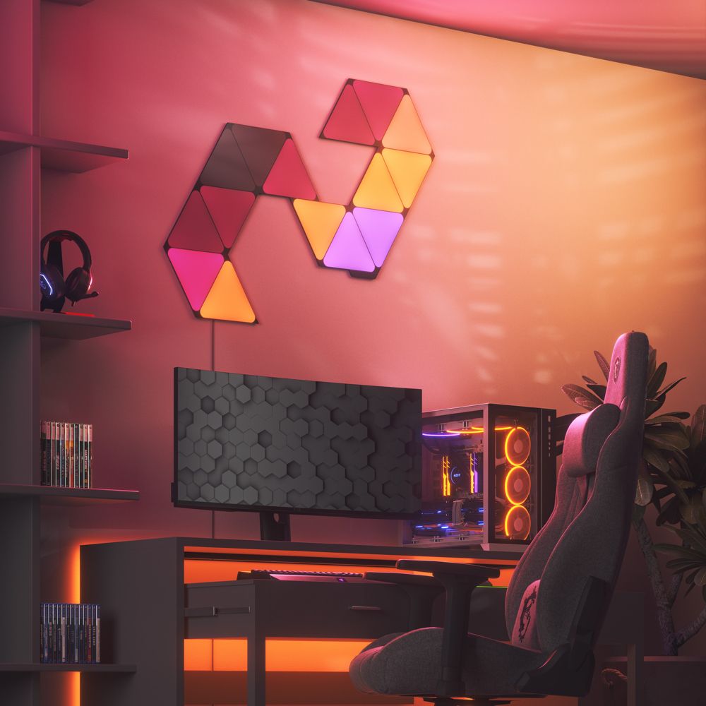 Nanoleaf Shapes - Ultra Black Triangles Starter Kit (9 Panels ...