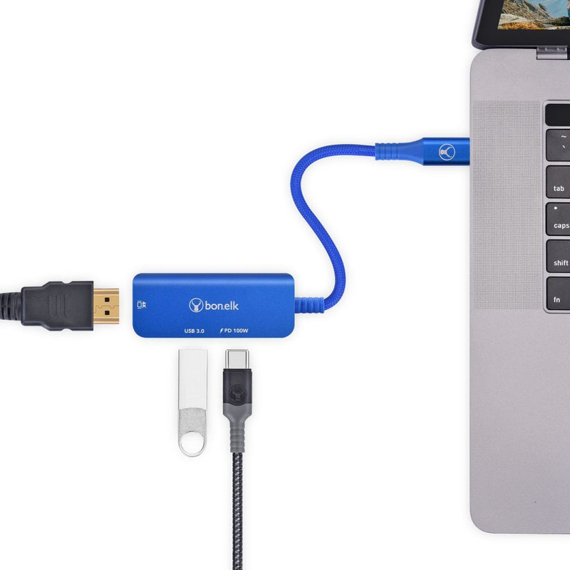 Bonelk Long-Life 3in1 Multiport Hub Blue